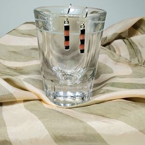 925 Silver & Coral? Dangle Earrings